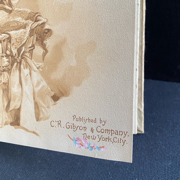 Baby’s Year Book Keepsake Journal Unused  Illustrated May Farini Antique Vintage - Picture 9 of 10